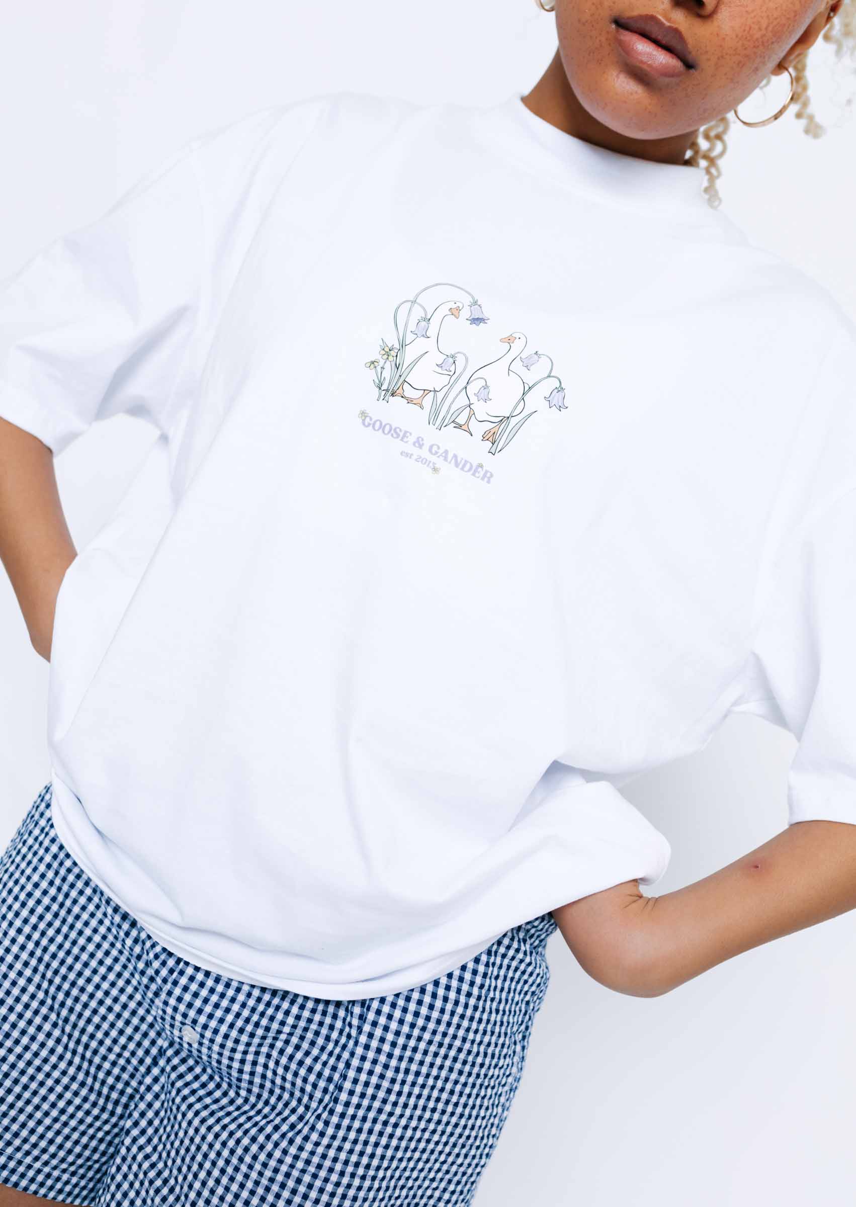Bluebell Boxy Tee - White - Image 5
