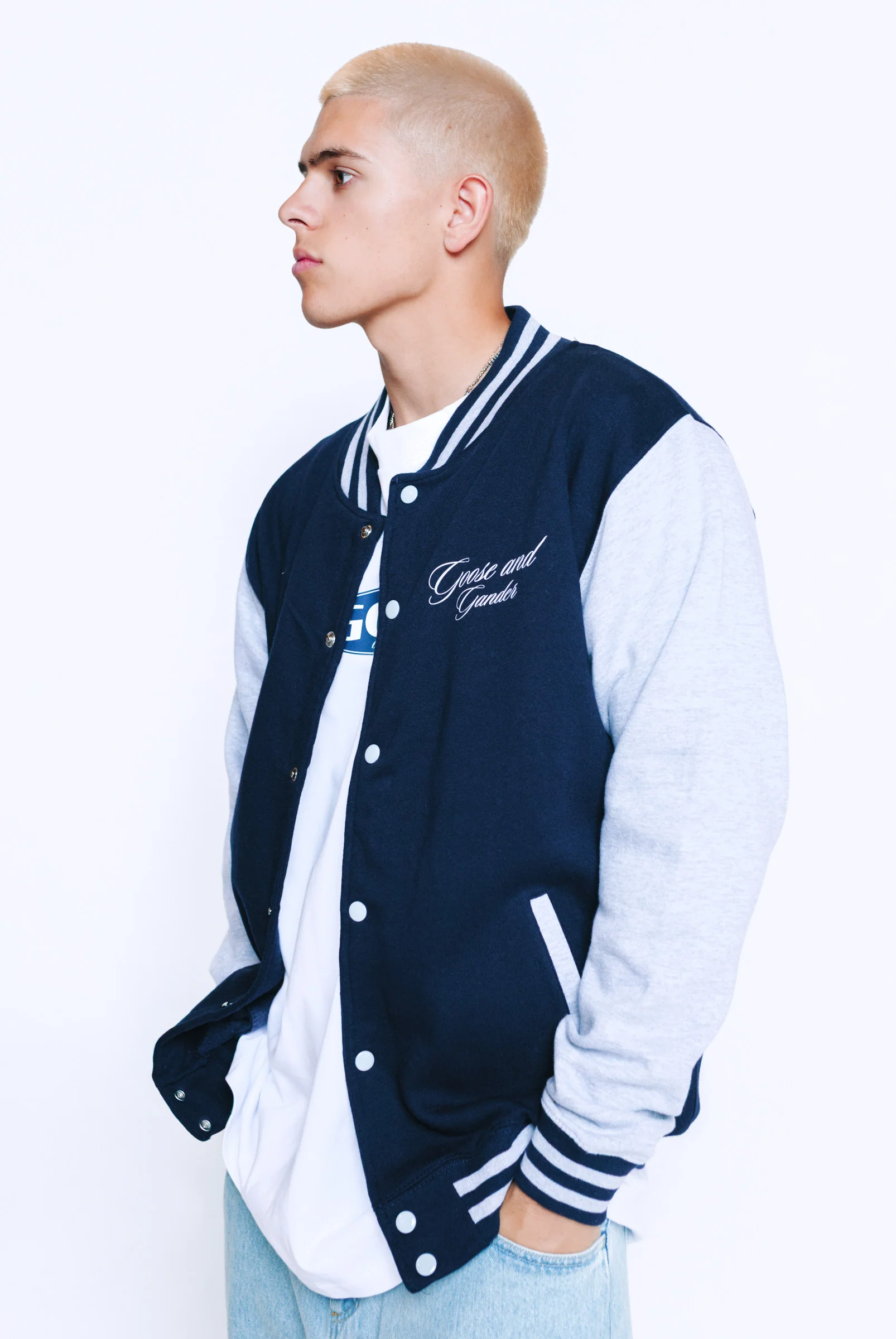 Guild Bomber Jacket - Navy - Image 6